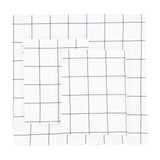 Grid Printed Cotton Percale Duvet Set