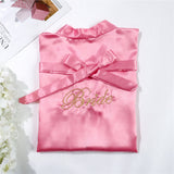 Bridal pajamas simulation silk nightgown