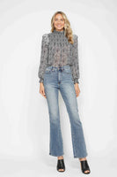 Judy Blue Full Size Tummy Control Back Embroidered Pocketed Bootcut Jeans Plus Size