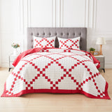 Irish Chain Patchwork Cotton Quilt Set