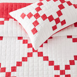 Irish Chain Patchwork Cotton Quilt Set