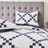 Irish Chain Patchwork Cotton Quilt Set
