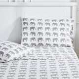 Elephants Flannel Sheet Set
