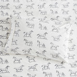 Horses Flannel Sheet Set