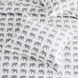 Elephants Cotton Flannel Quilt Set