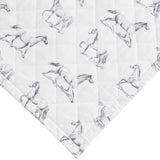 Horses Cotton Flannel Quilt Set