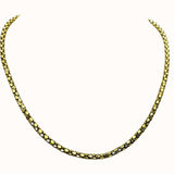 Inc International Concepts Womens Metallic Gold-Tone Woven Textured Collar Neck