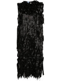 Prada Women Abito Midi Con Fiocchi