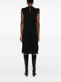 Prada Women Abito Midi Con Fiocchi