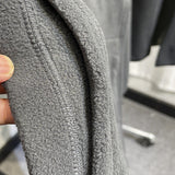 Collarless Casual Cardigan Sweatshirt Suitable For Layering As An Outerwear Piece