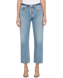 Agolde Lana Ankle Jeans In Emulsion, Size 25
