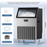 200LBS Freestanding Commercial Ice Maker Z5895