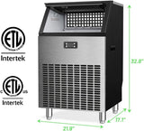 265LBS Freestanding Commercial Ice Maker
