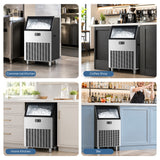 200LBS Freestanding Commercial Ice Maker Z5895