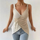 Women's V-neck Sleeveless Top