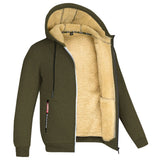Lamb Fleece Thickened Sports Casual Thickened Hooded Jacket