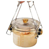 Household Borosilicate Glass Stew Pot With Measurement Scale