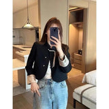 Short Womens Coat With Spring And Autumn Hanstyle Frogbutton Detailing