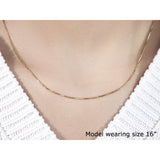 14k Yellow Gold Octagonal Box Chain 1.0mm