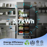 27-Inch Commercial 23 Cu.Ft Single-Door WiFi Refrigerator With Smart App Control (SAK90725)