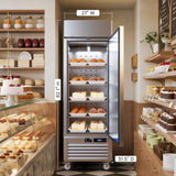 27-Inch Commercial 23 Cu.Ft Single-Door WiFi Refrigerator With Smart App Control (SAK90725)