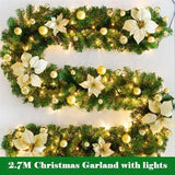 2.7 Meter Christmas Rattan Garland Decorative