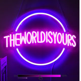 Creative Shaped Illuminated Signage Neon Lights