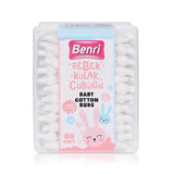 Benri Baby Safety Cotton Buds with Protective Tips 60 Count