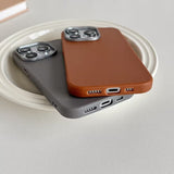 New Arrival Phone Case Best-selling Plain Leather Case In Solid Color