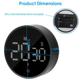 2.79" LED Digital Electronic Countdown Timer Dimmable Mutable Magnetic Clock