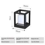 Waterproof Energy-saving Pillar Light For Outdoor Use With Power Connection
