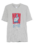 Bottega Veneta Men Graphic Rabbit-Print Crushed Cotton Jersey T-Shirt