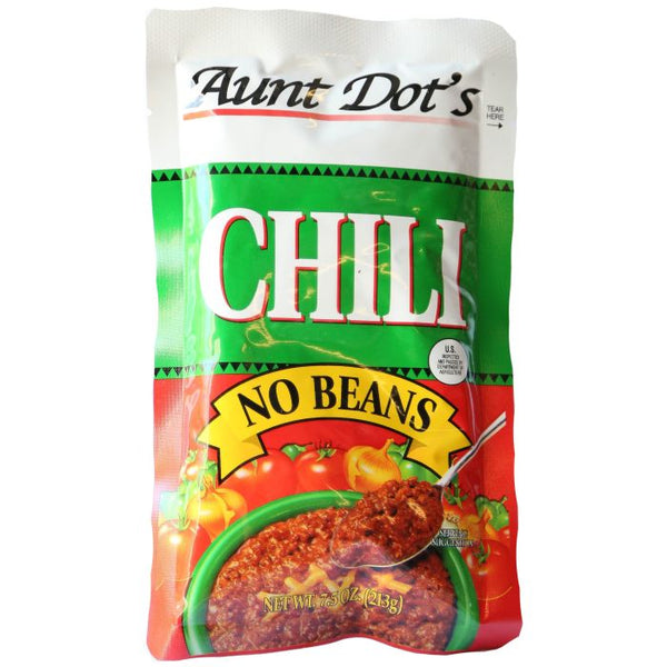 AUNT DOT'S HOT CHILI WITH NO BEANS