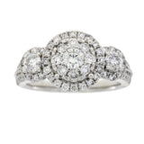 1.50ct Diamond 3 Stone Ring 14KT White Gold