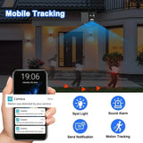 Solar WiFi Security Camera – 360° View, 10x Zoom, Night Vision & Motion Detection