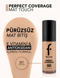 Flormar Mat Touch Foundation with Vitamin E 30ml