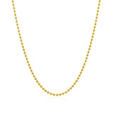 18k Yellow Gold Bead Chain 1.5mm (1.50 mm)