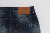 Acht Blue Wash Cotton Denim Regular Fit Jeans