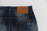 Acht Blue Wash Cotton Denim Regular Fit Jeans