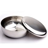 Stainless Steel Korean-style Single-layer Lidded Bowl