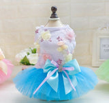 Dog Skirt Princess Tutu Spring-Summer Teddy Dress Mesh Thin Summer Dog Clothes
