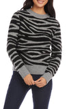 Karen Kane Womens Zebra Stripe Sweater, Size Small
