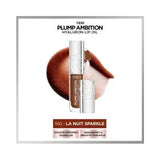 L'OrŽal Paris Plump Ambition Hyaluron Lip Oil - 510 La Nuit Sparkle: Non-Sticky Hydrating Lip Oil with Hyaluronic Acid