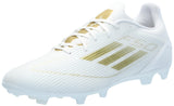 adidas Mens F50 League Firm/Multi Ground Sneaker White/Gold Metallic/White 11