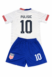 Christian Pulisic USA Kids Soccer Jersey Set Football Youth Toddler