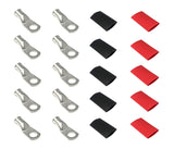 2 Gauge Cable Lugs with Heat Shrink Tubing Kit
