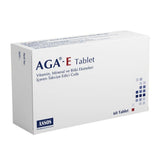 Aga-E Dietary Supplement - 60 Tablets with Saw Palmetto, Biotin, and Zinc