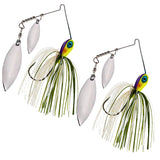 Reaction Tackle Tungsten Double Willow Blade Spinnerbait Jigs (2-Pack)