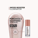 Flormar Mood Booster Liquid Highlighter: Achieve Natural Shimmering Illumination - Long-Lasting Glow, Creamy Texture for Radiant Makeup