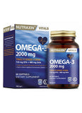 Nutraxin Omega 3 Fish Oil 2000mg - EPA & DHA - 60 Softgels